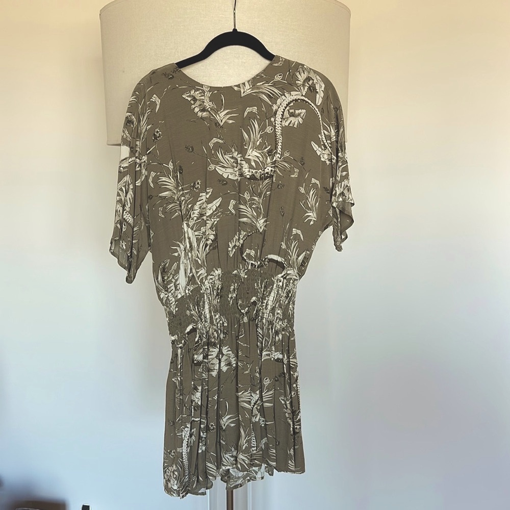Anine Bing Mid Length Dress in Olive